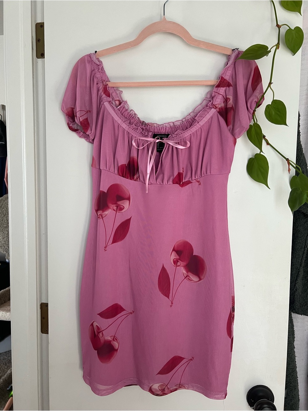 Forever 21 Pink Cherry Dress